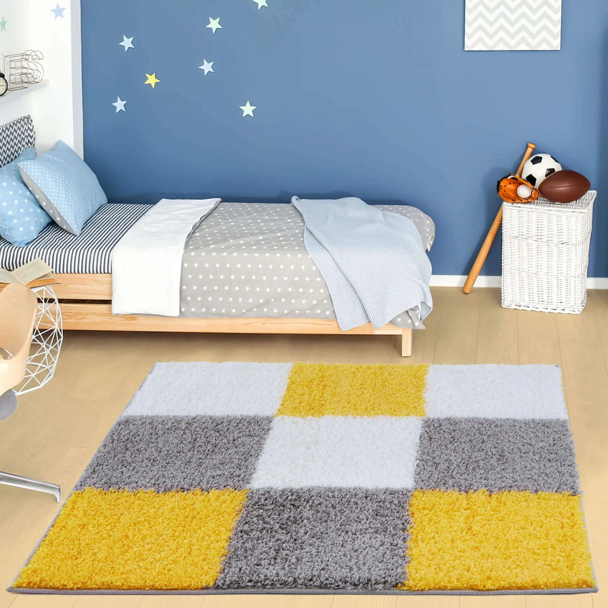 Myshaggy Geometric Yellow Rug - Image 10