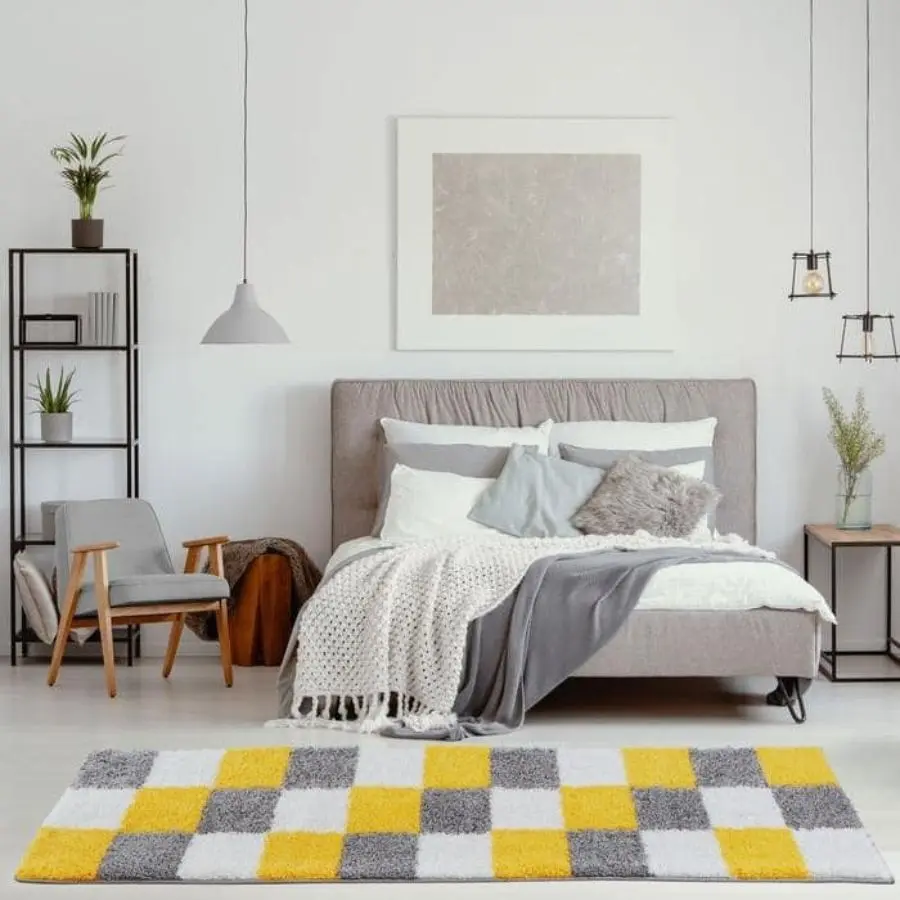 Myshaggy Geometric Yellow Rug - Image 14