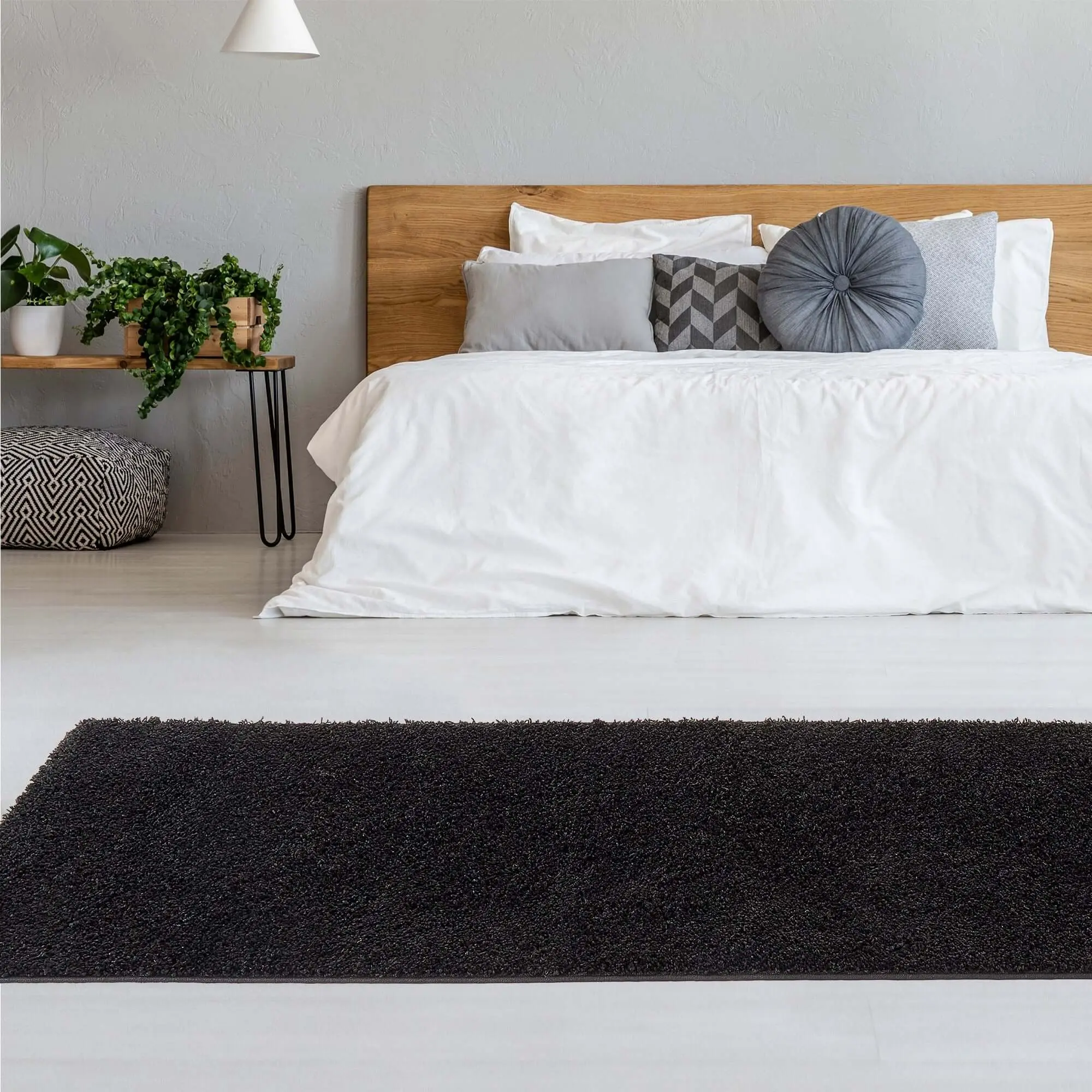 Myshaggy Solid Black Rug - Image 12