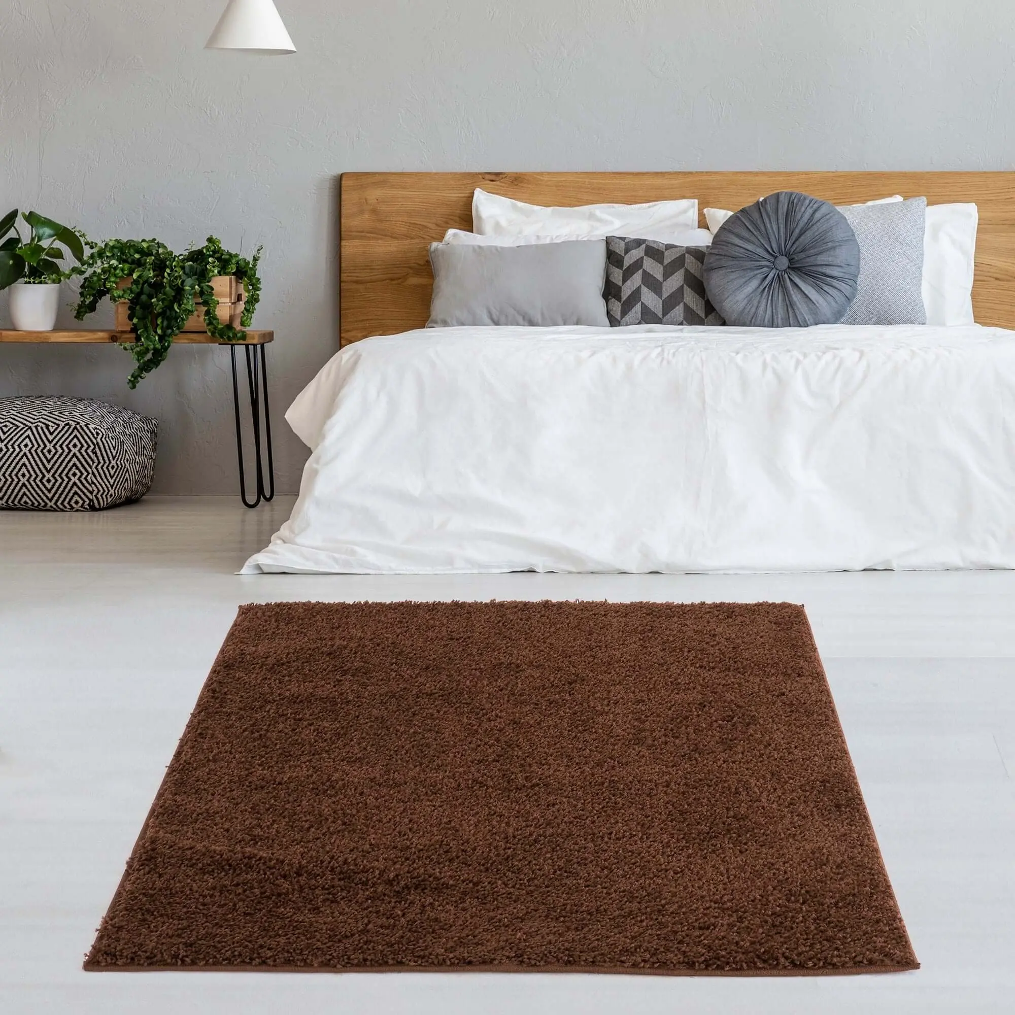Myshaggy Solid Brown Rug - Image 13