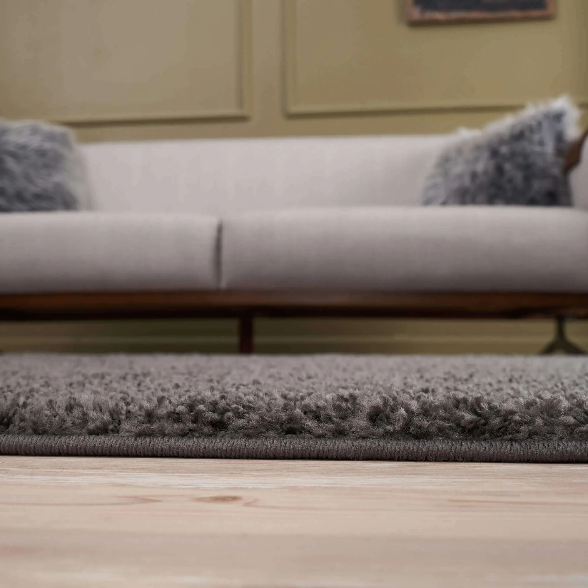 Myshaggy Solid Dark Grey Rug - Image 17