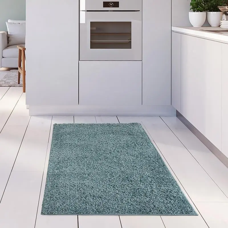 Myshaggy Solid Duck Egg Blue Rug - Image 20