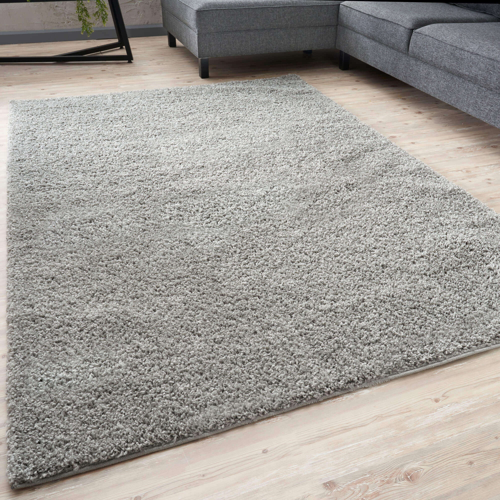 Myshaggy Solid Grey Rug - Image 3