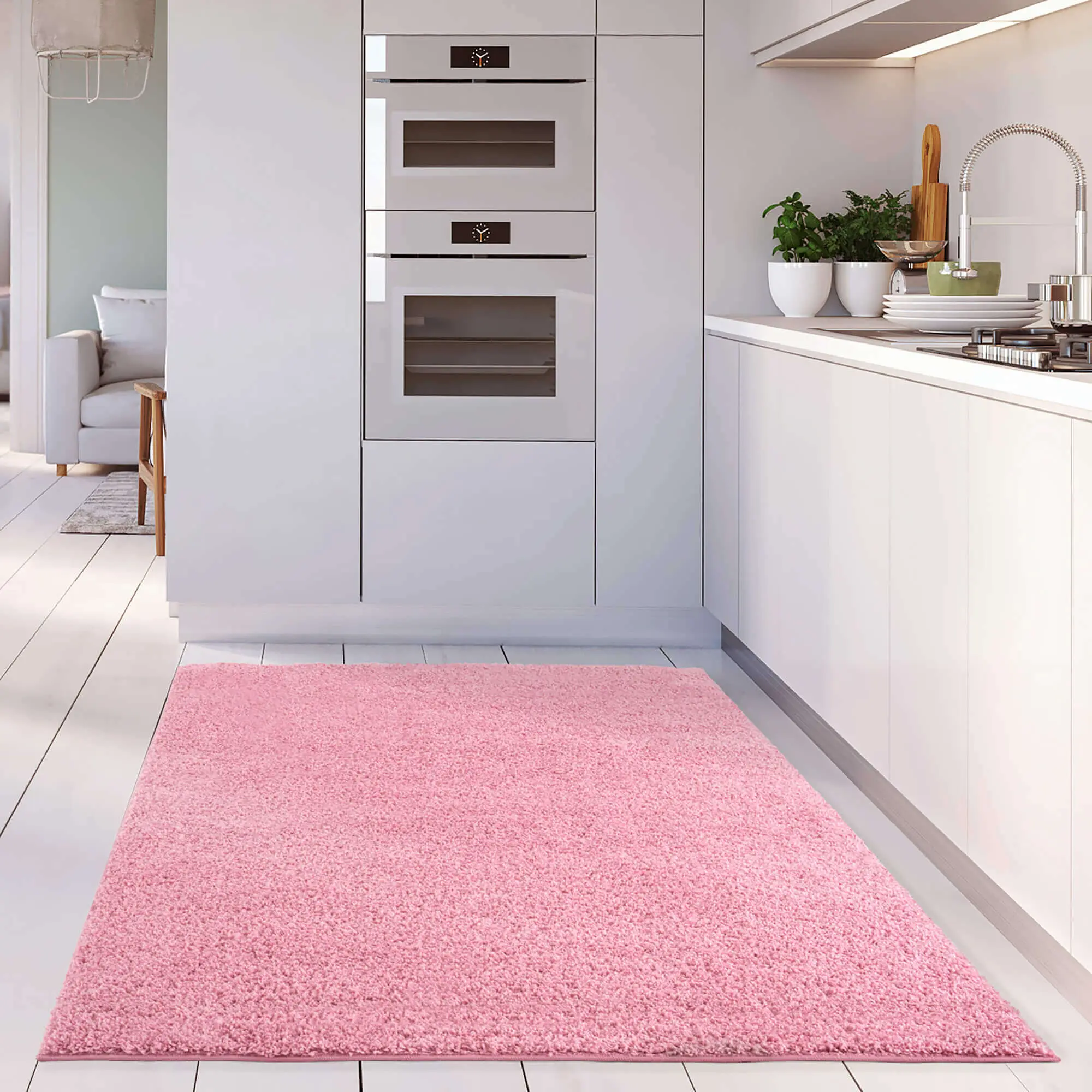 Myshaggy Solid Pink Rug - Image 8
