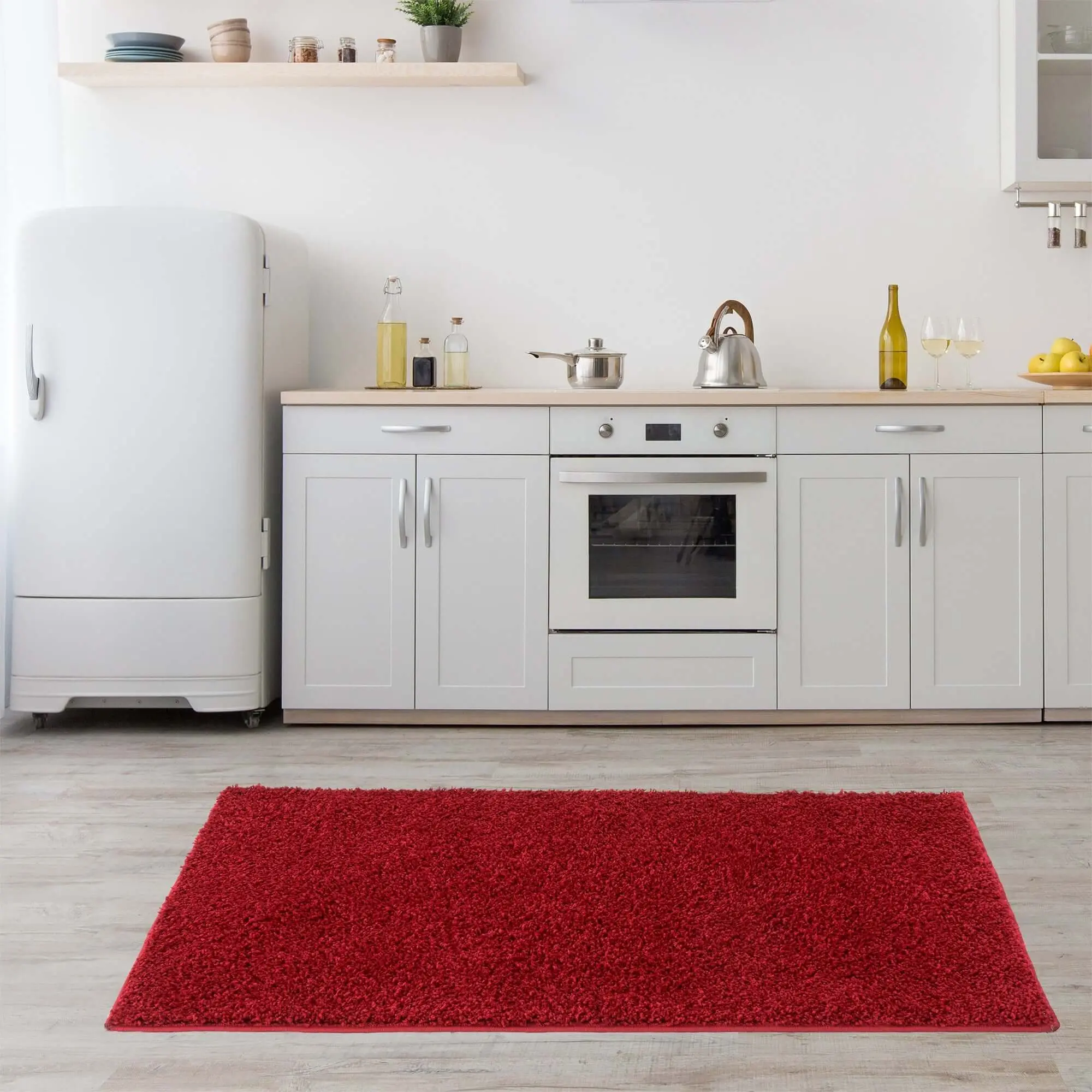 Myshaggy Solid Red Rug - Image 19