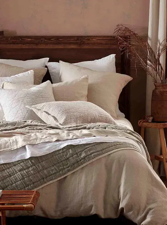 Natural 100% Linen Fitted Sheet