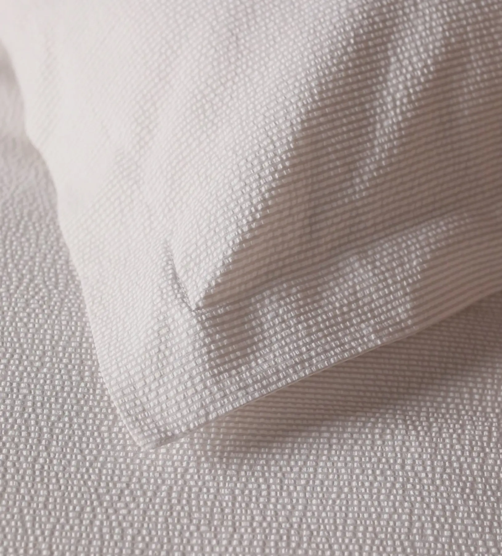 Natural Seersucker Stripe 100% Cotton Duvet Cover - Image 4
