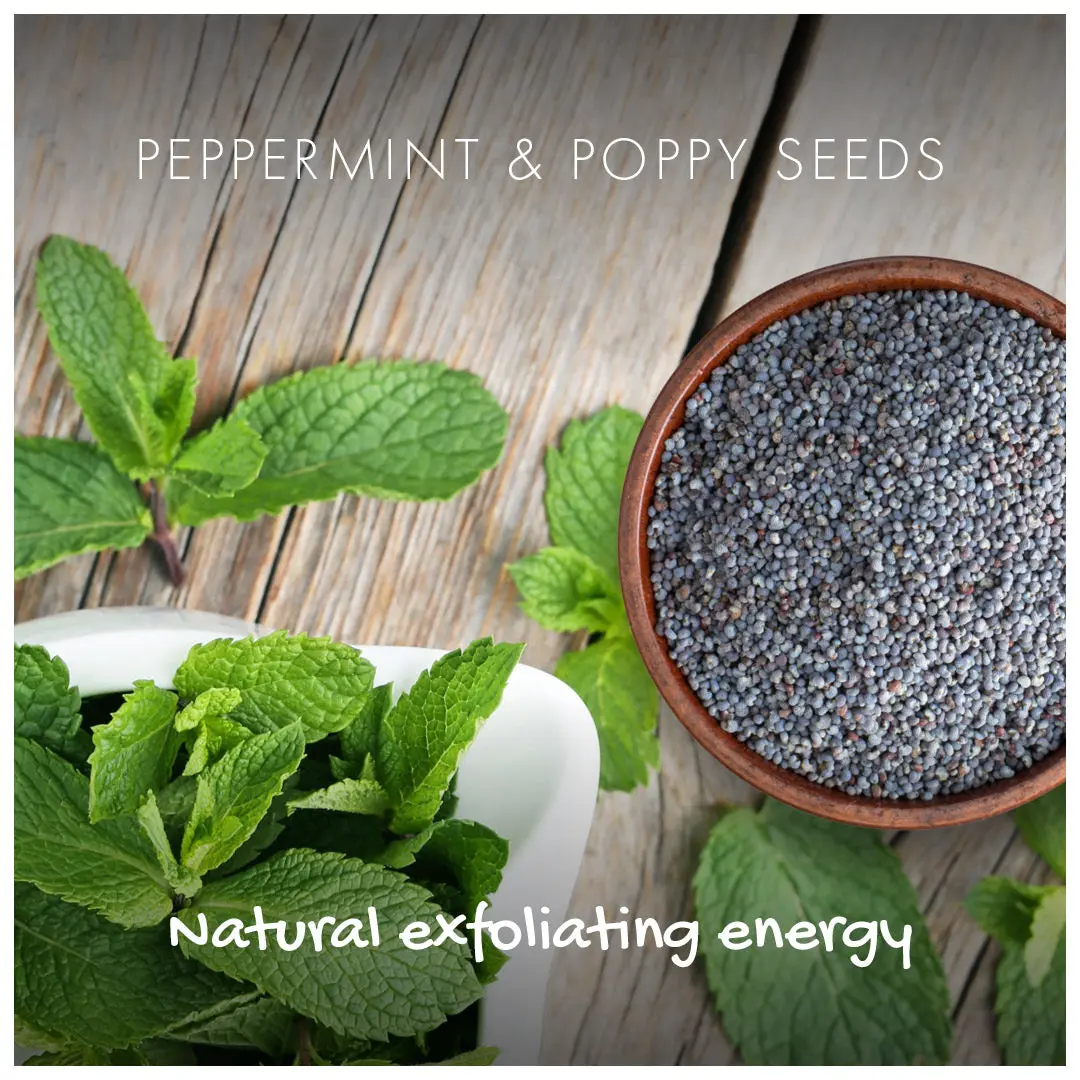 Natural Soap On A Rope - 'Fresh' Peppermint & Poppyseeds 125g - Image 3
