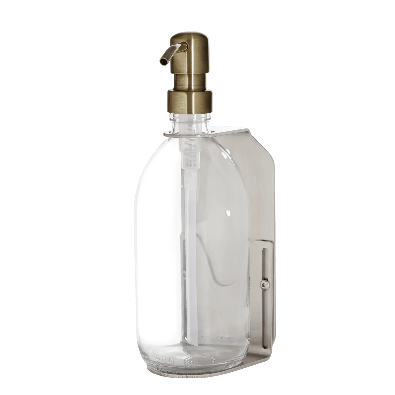 Nickel Single Wall Mounted Soap Dispenser - Image 10