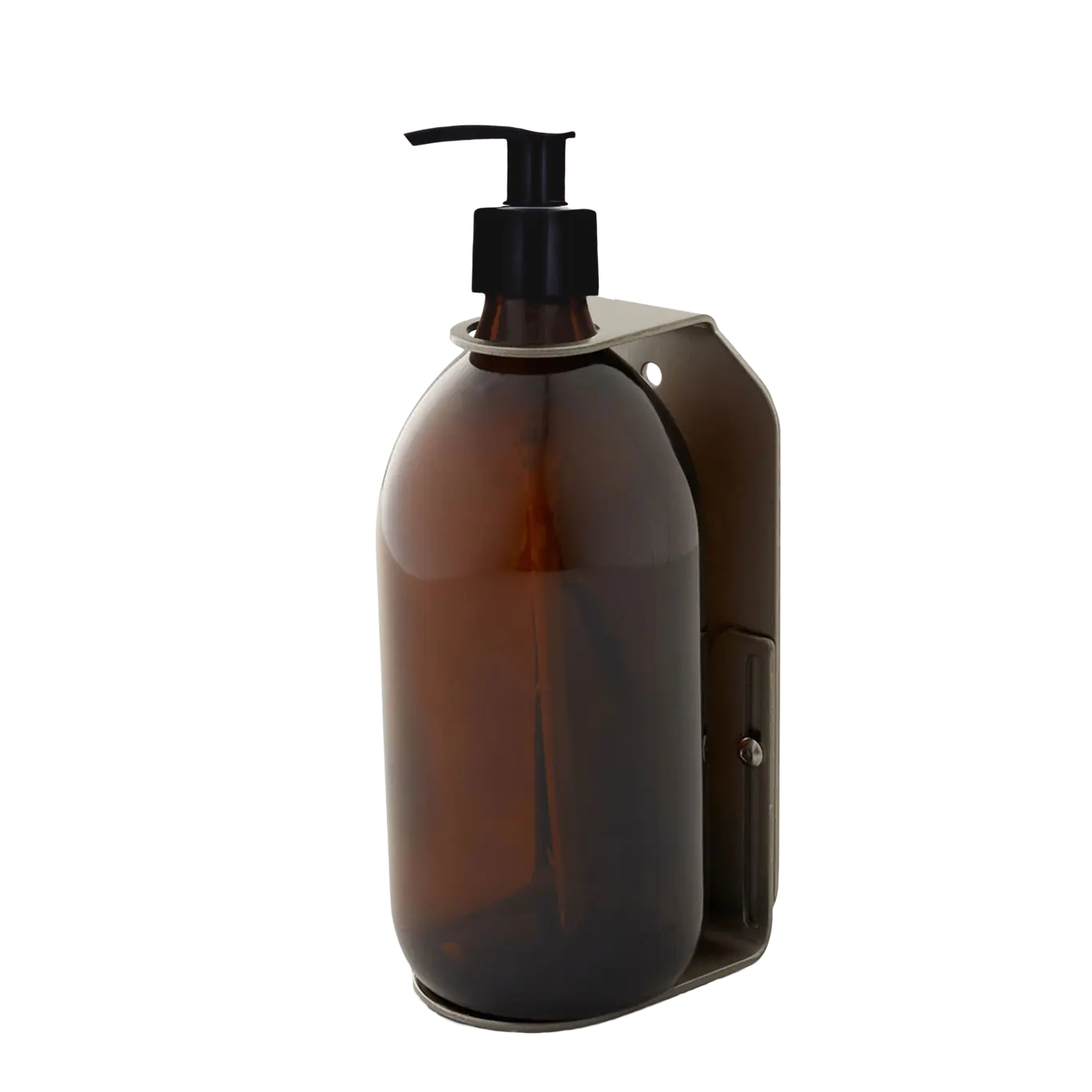 Nickel Single Wall Mounted Soap Dispenser - Image 7