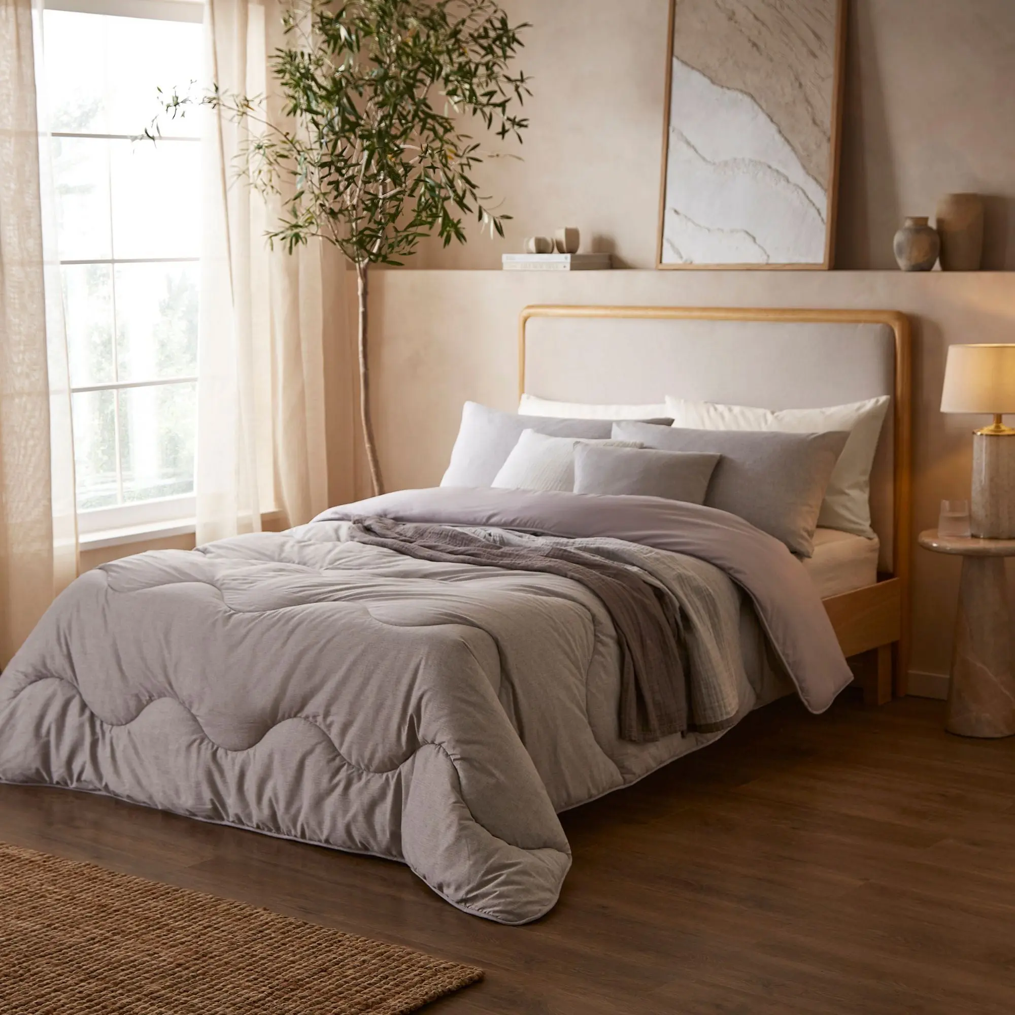 Night Lark Soft Weave Coverless Duvet Set