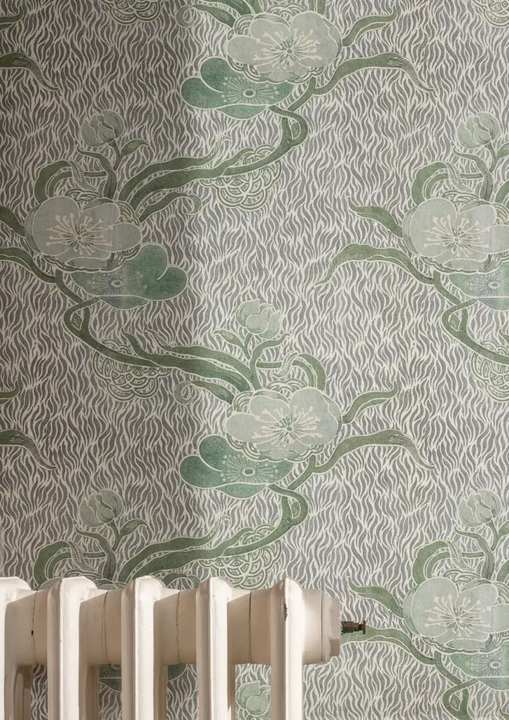 Nouveau Blossom - Verte - Wallpaper - Image 3