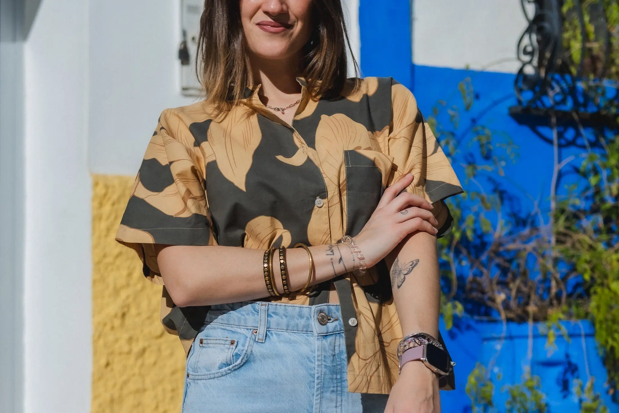 Olive Tunic and shorts pyjamas - Image 5