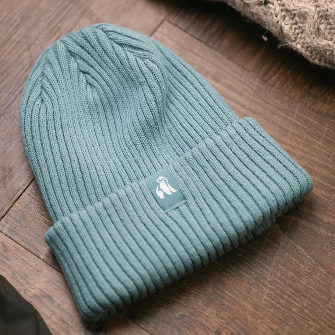 Organic Cotton Beanie - Turquoise - Image 3