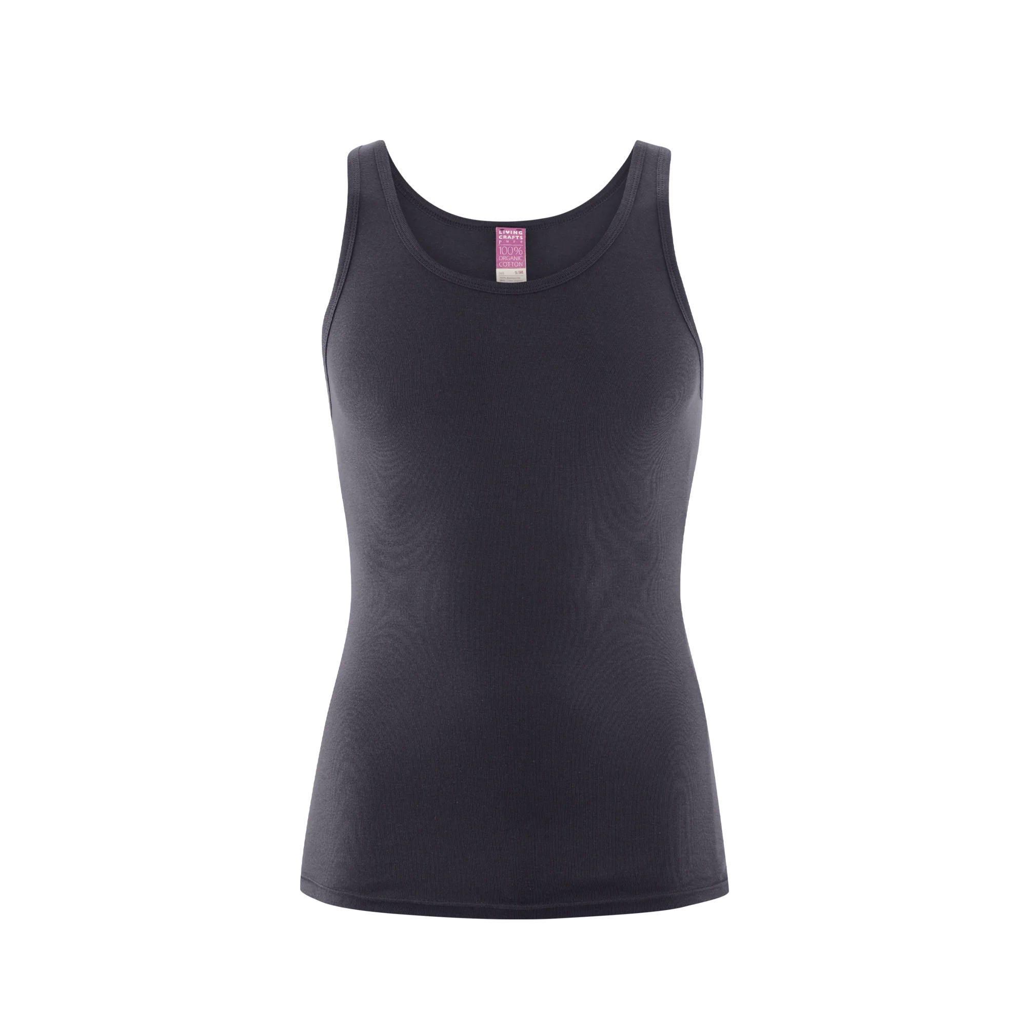Organic Cotton Ribbed Vest: Mens - Image 8