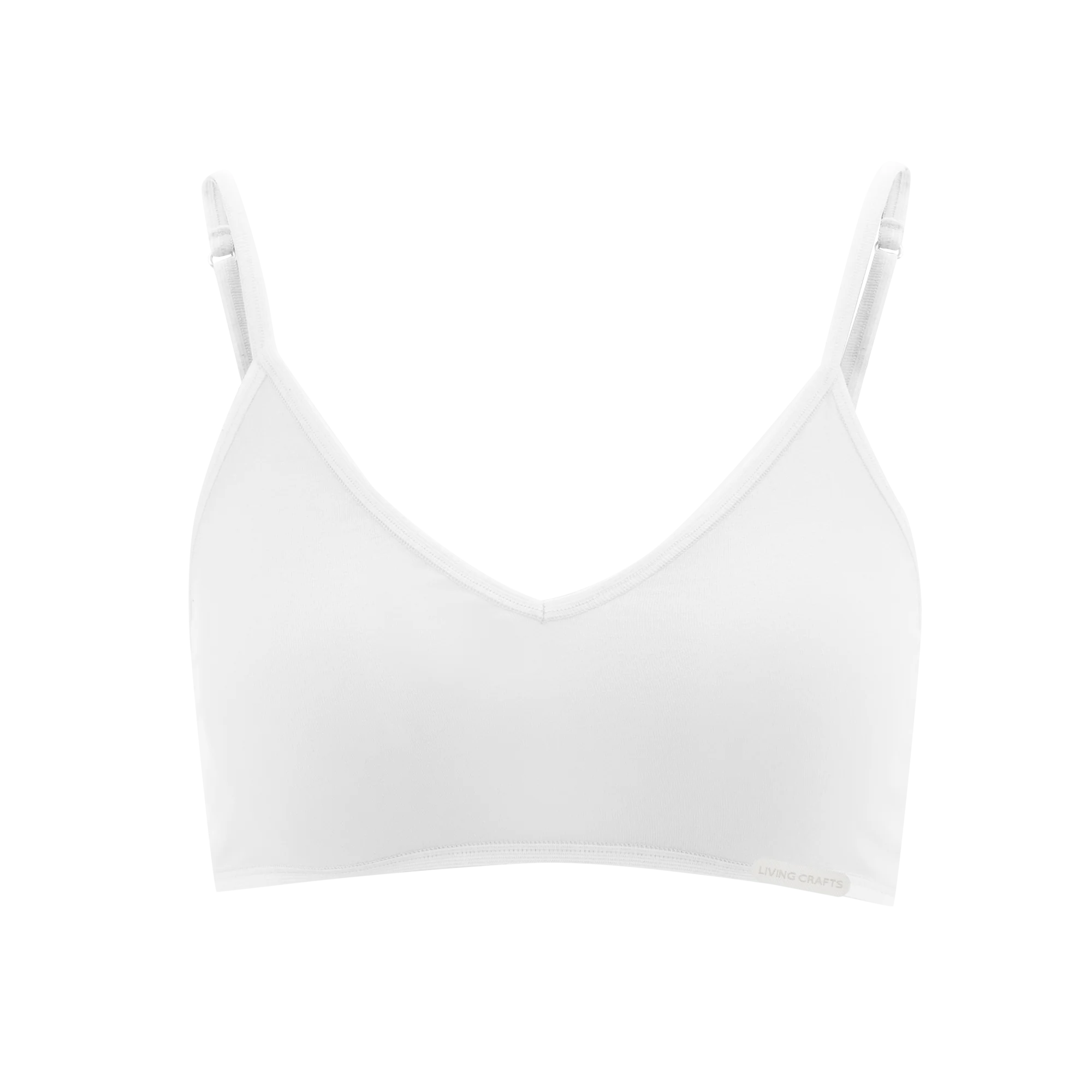 Organic Cotton Spaghetti Strap Bralette - Image 6