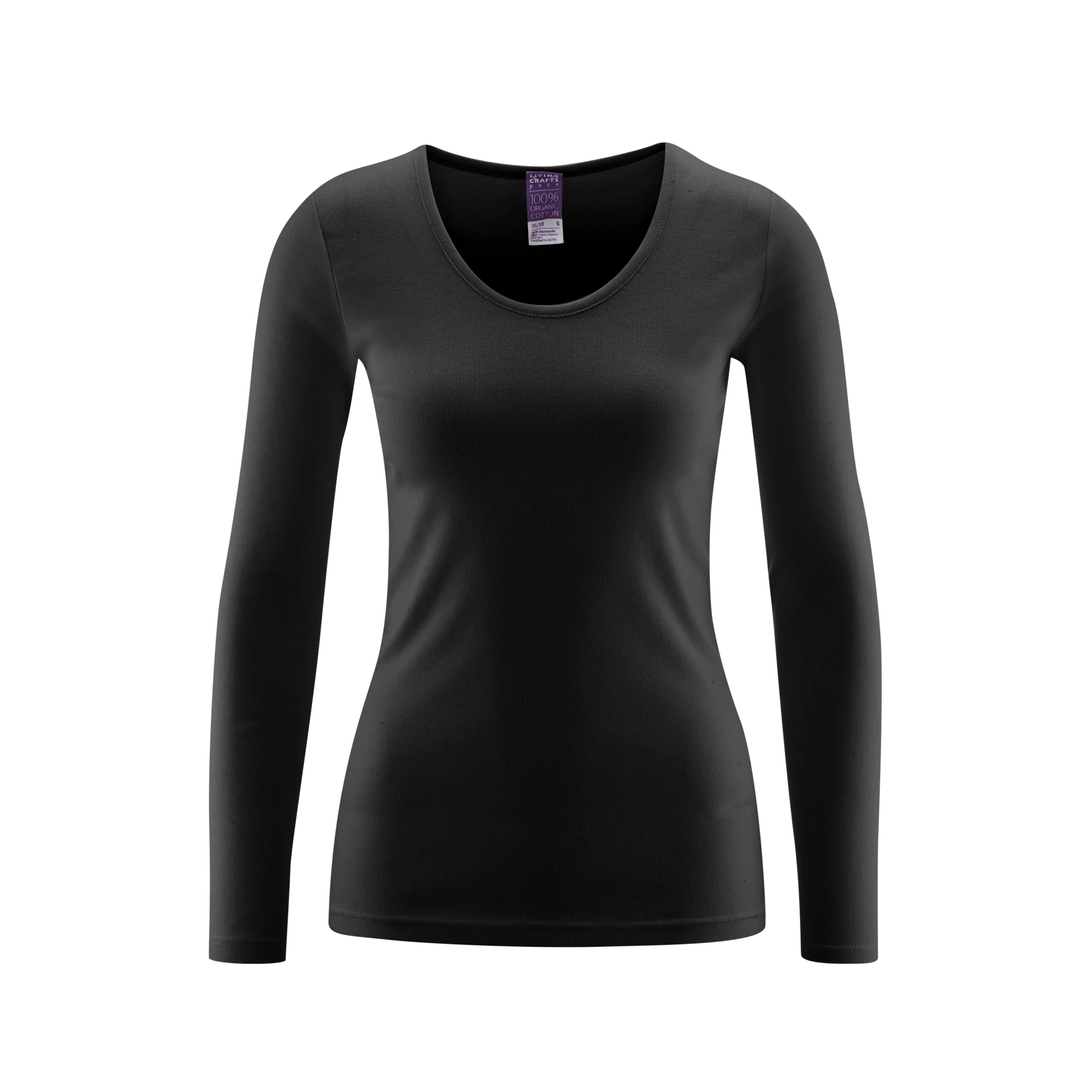 Organic Cotton Thermal Long Sleeve T-shirt: Womens