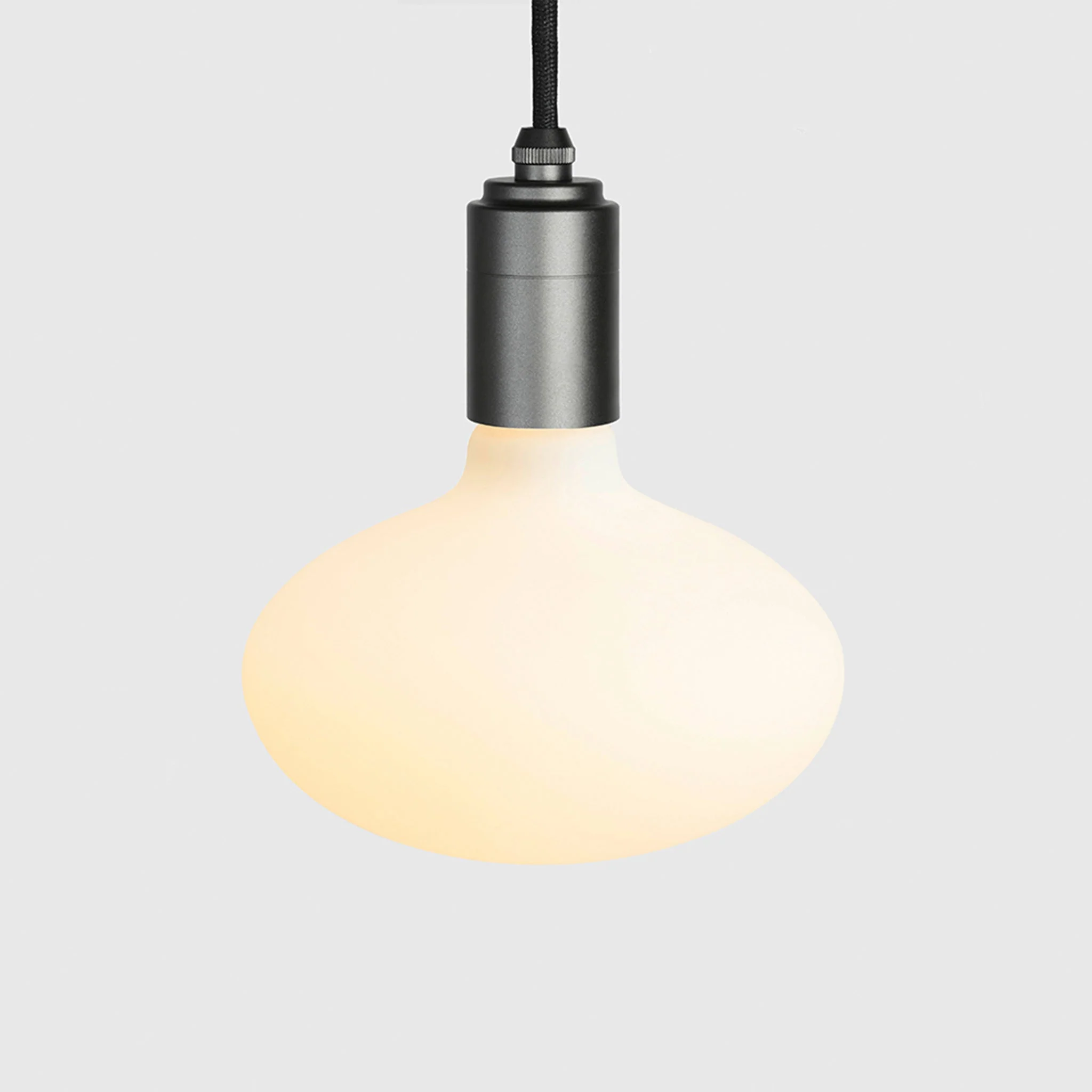 Oval Dim-to-Warm Plug-In Pendant in Graphite - Image 4