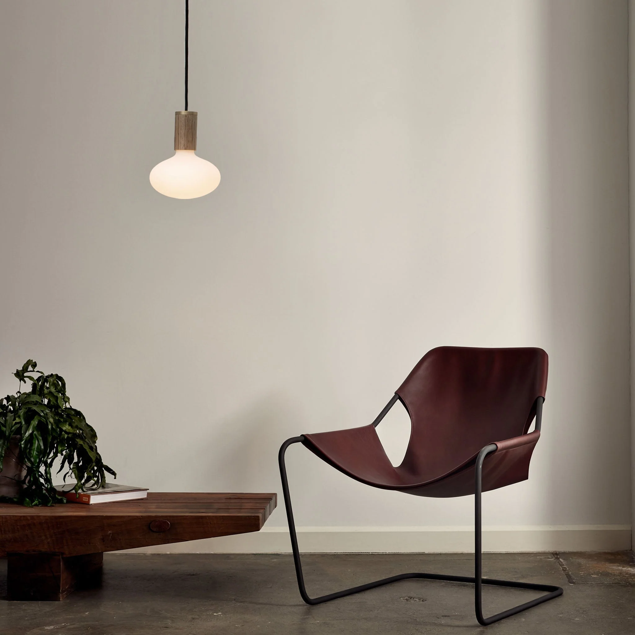 Oval Pendant Light in Brass - Image 2