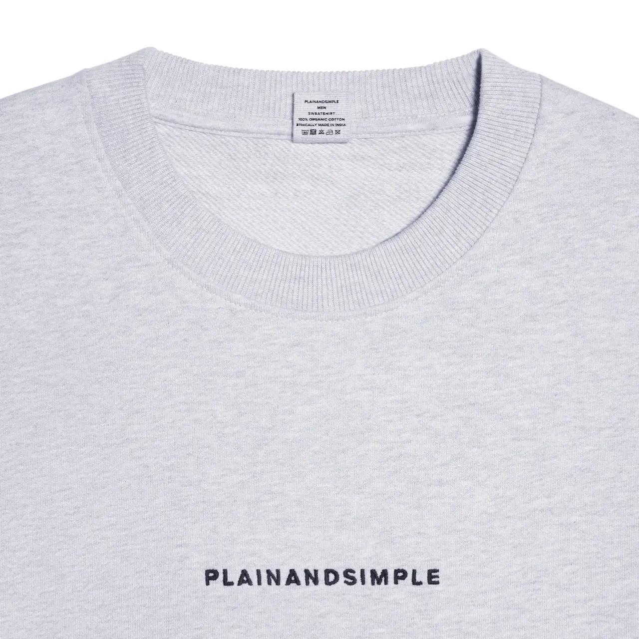 Oversized Heavyweight Mens Organic Logo Sweatshirt - Image 12