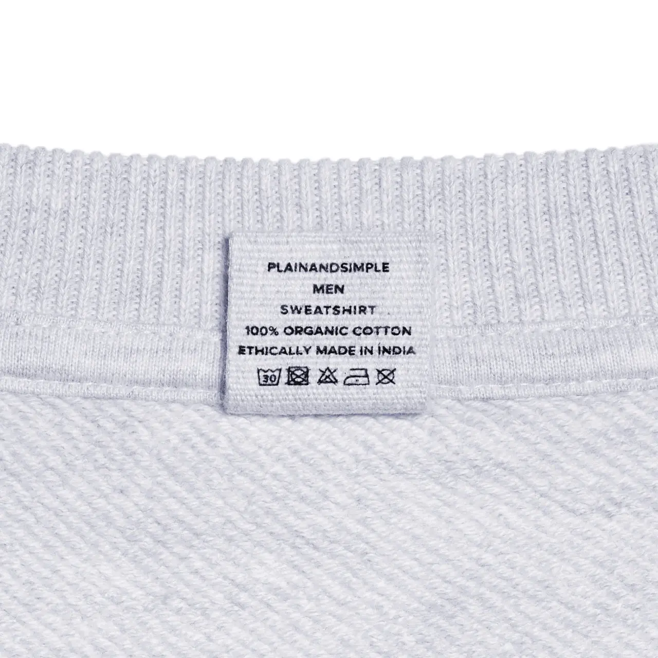 Oversized Heavyweight Mens Organic Logo Sweatshirt - Image 13