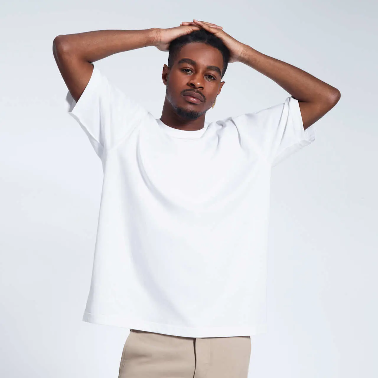 Oversized Mens Heavyweight Organic T-Shirt - Image 4