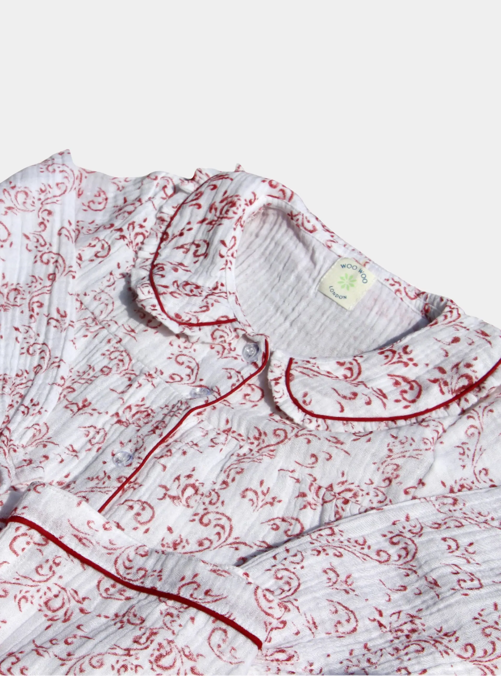 Paisley Organic Muslin Children's Pyjama Trouser Set
