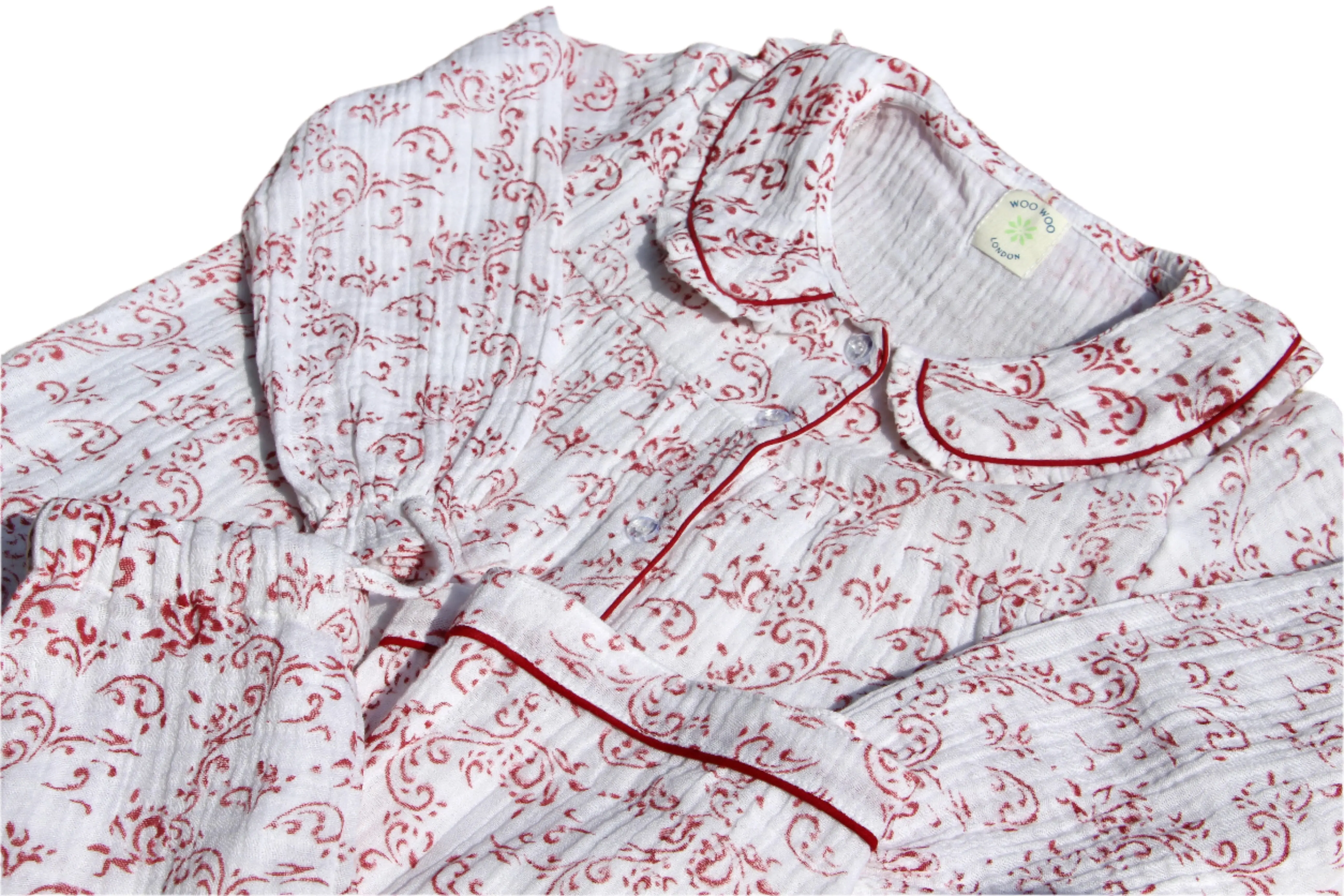 Paisley Organic Muslin Children's Pyjama Trouser Set - Image 5