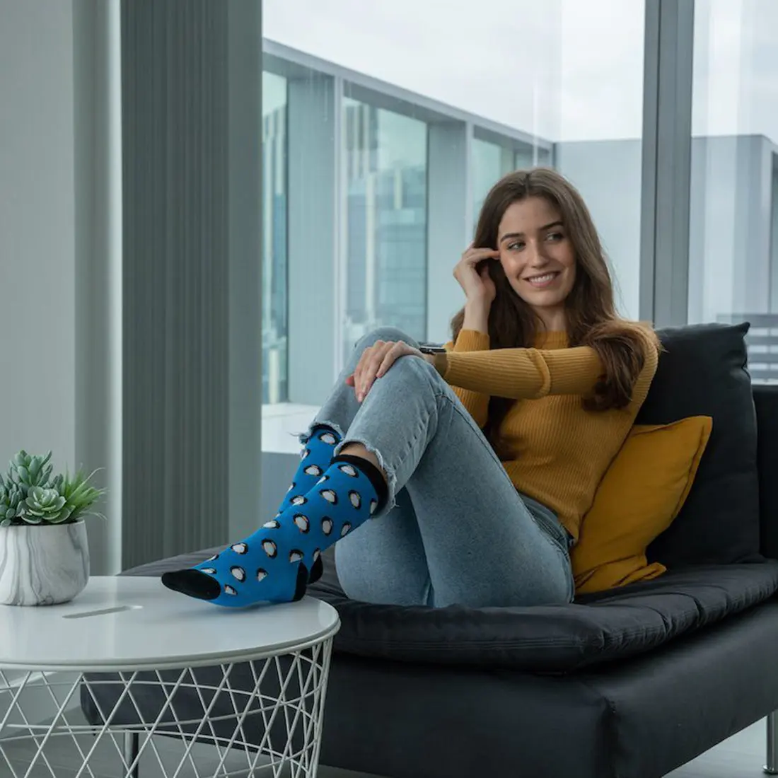 Penguin Bamboo Socks (Comfort Cuff) - Image 3