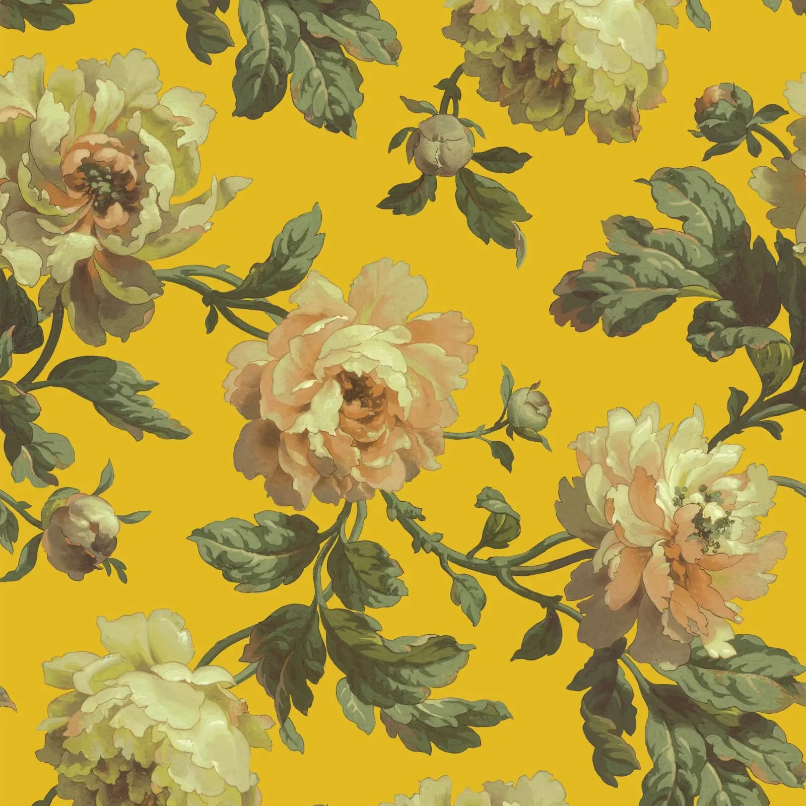 PEONEDEN Wallpaper - Ochre