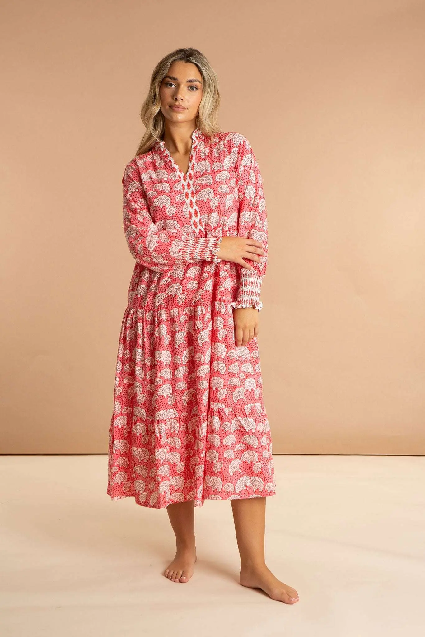 Peony Paisley Cotton Dress - Image 5
