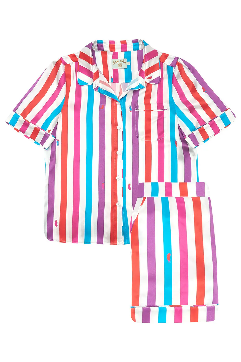 Poppy Hawaiian Stripe Silk Blouse - Image 5