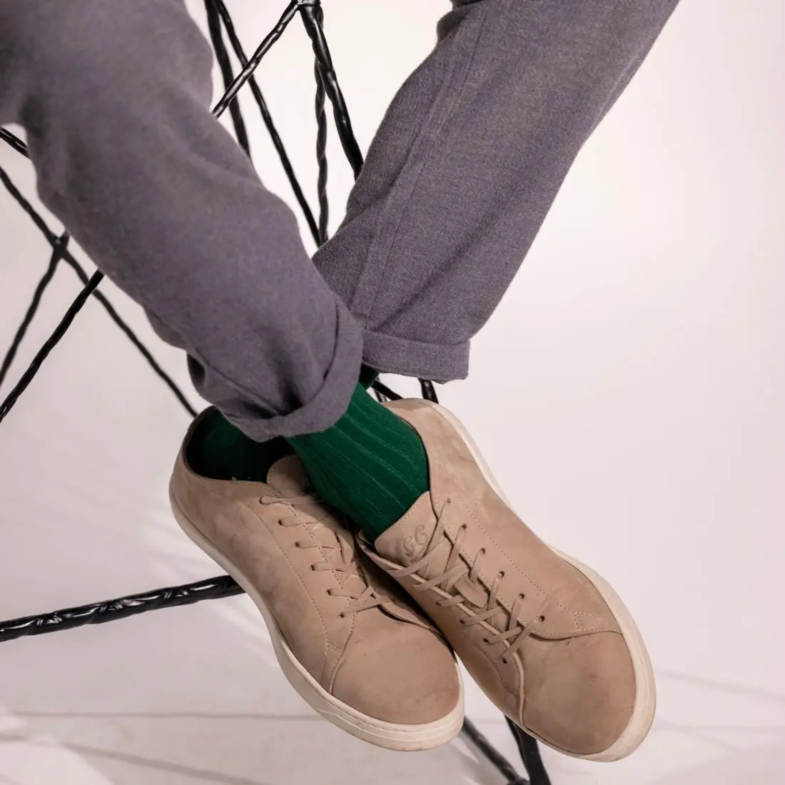 Racing Green Bamboo Socks - Image 2