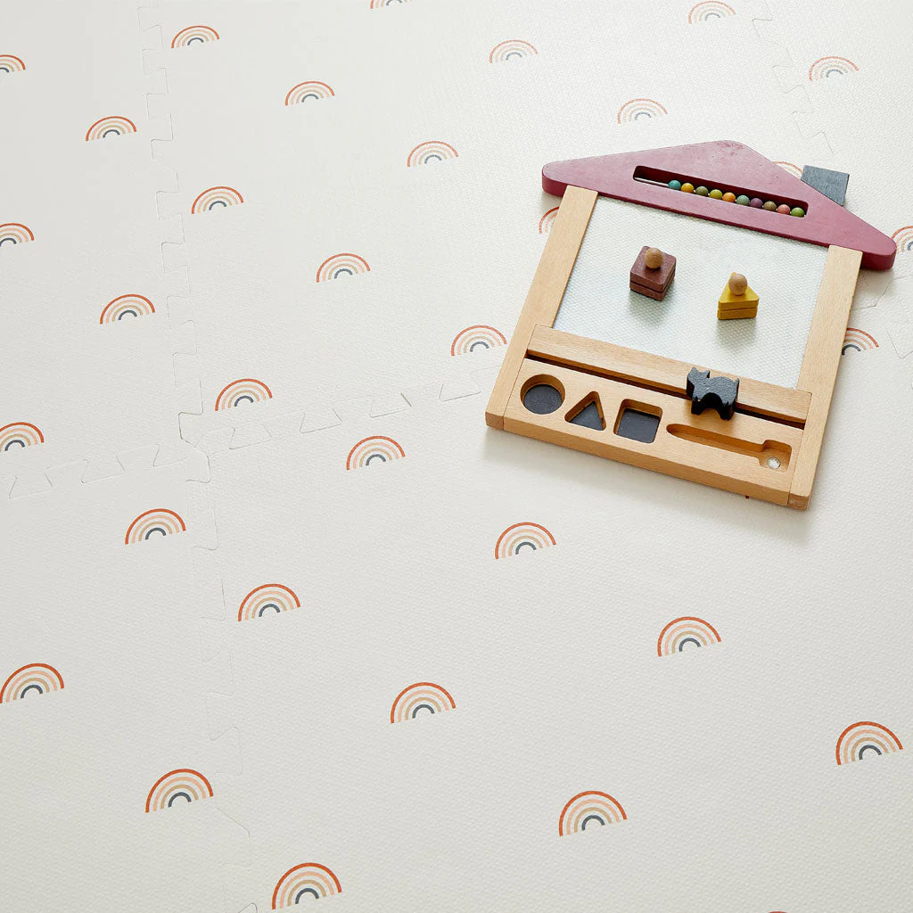 Rainbow Playmat Set in Cream - Image 8