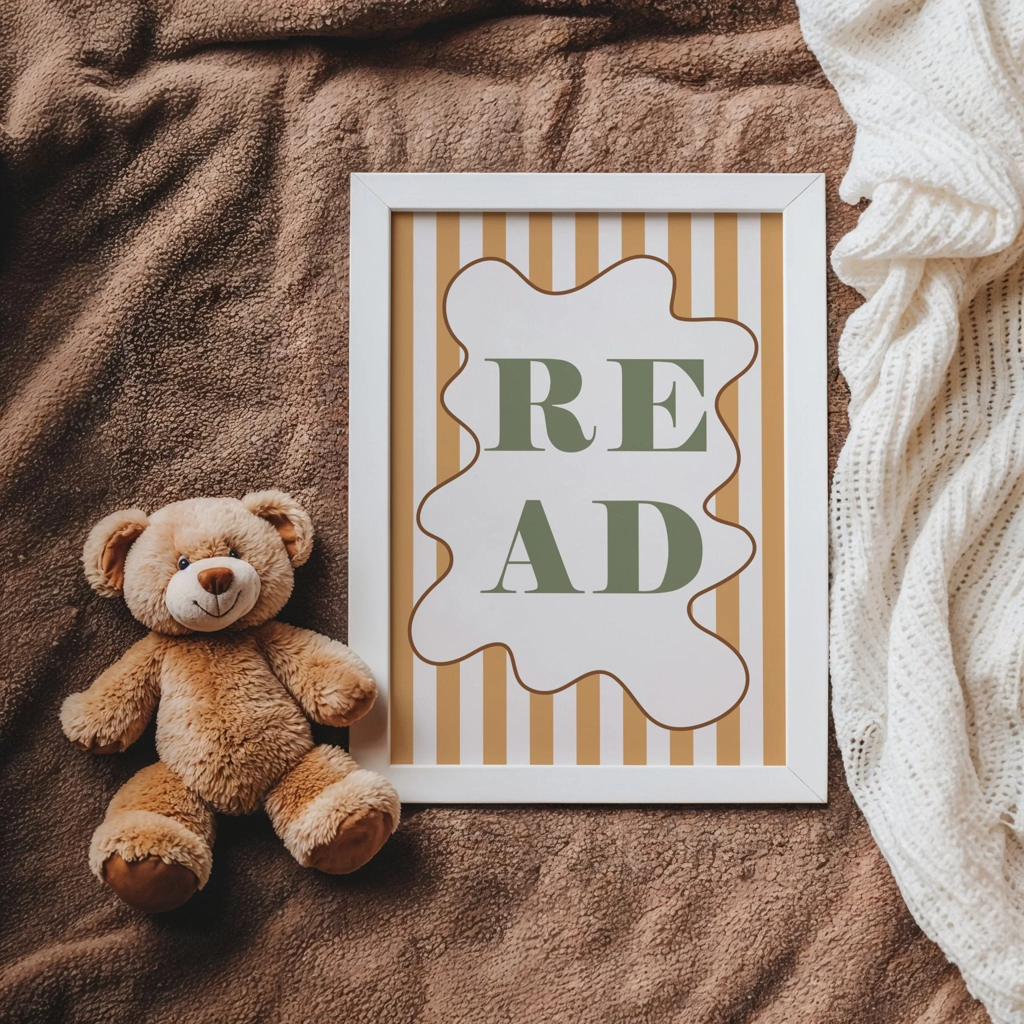 READ - Stripy Edition - Fine Art Print - Image 4