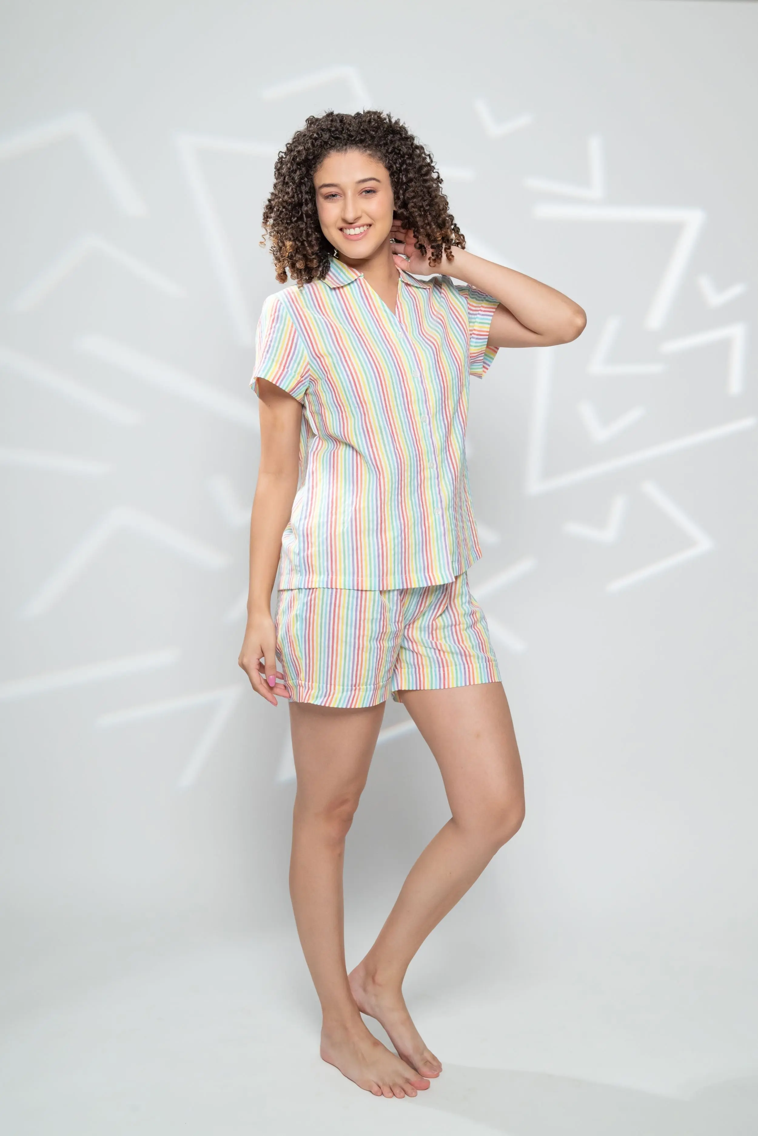 Resting Rainbows Women's Pyjama Short Set - Image 6