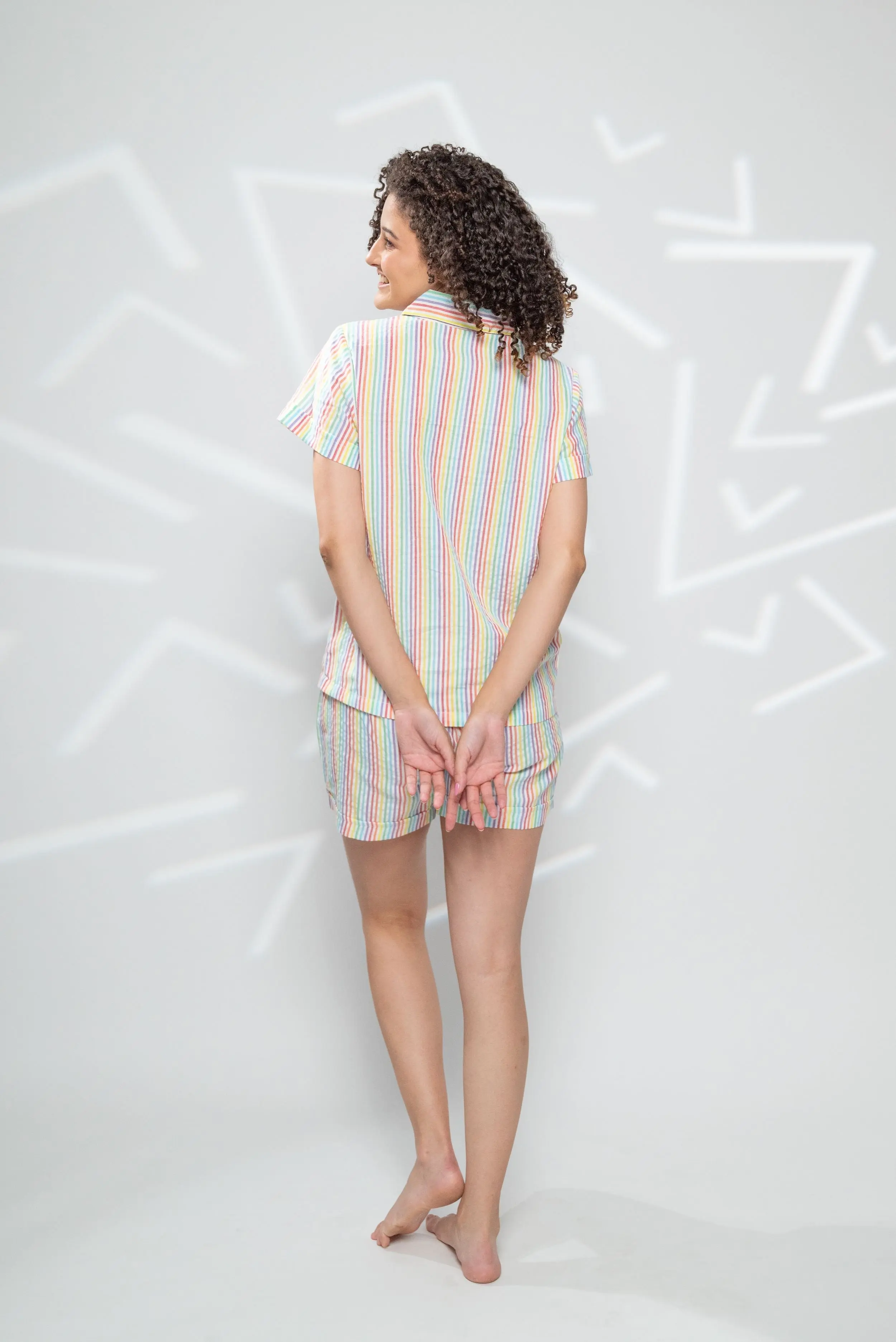 Resting Rainbows Women's Pyjama Short Set - Image 7