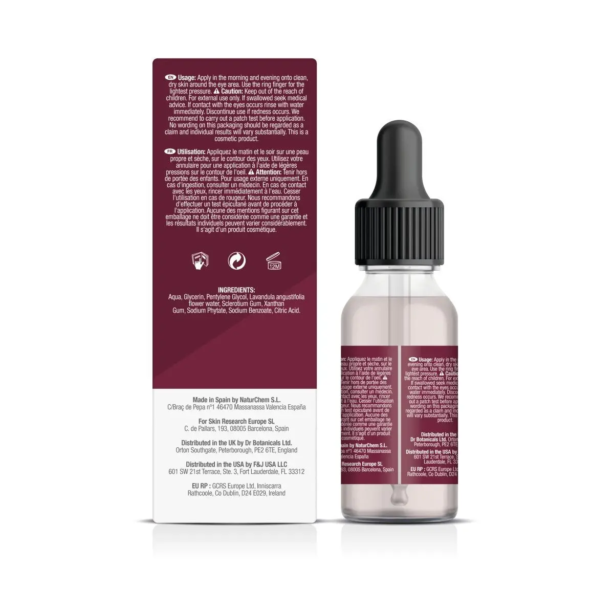 Rose And Lavender Intensive Night Therapy Eye Serum 15ml - Image 4