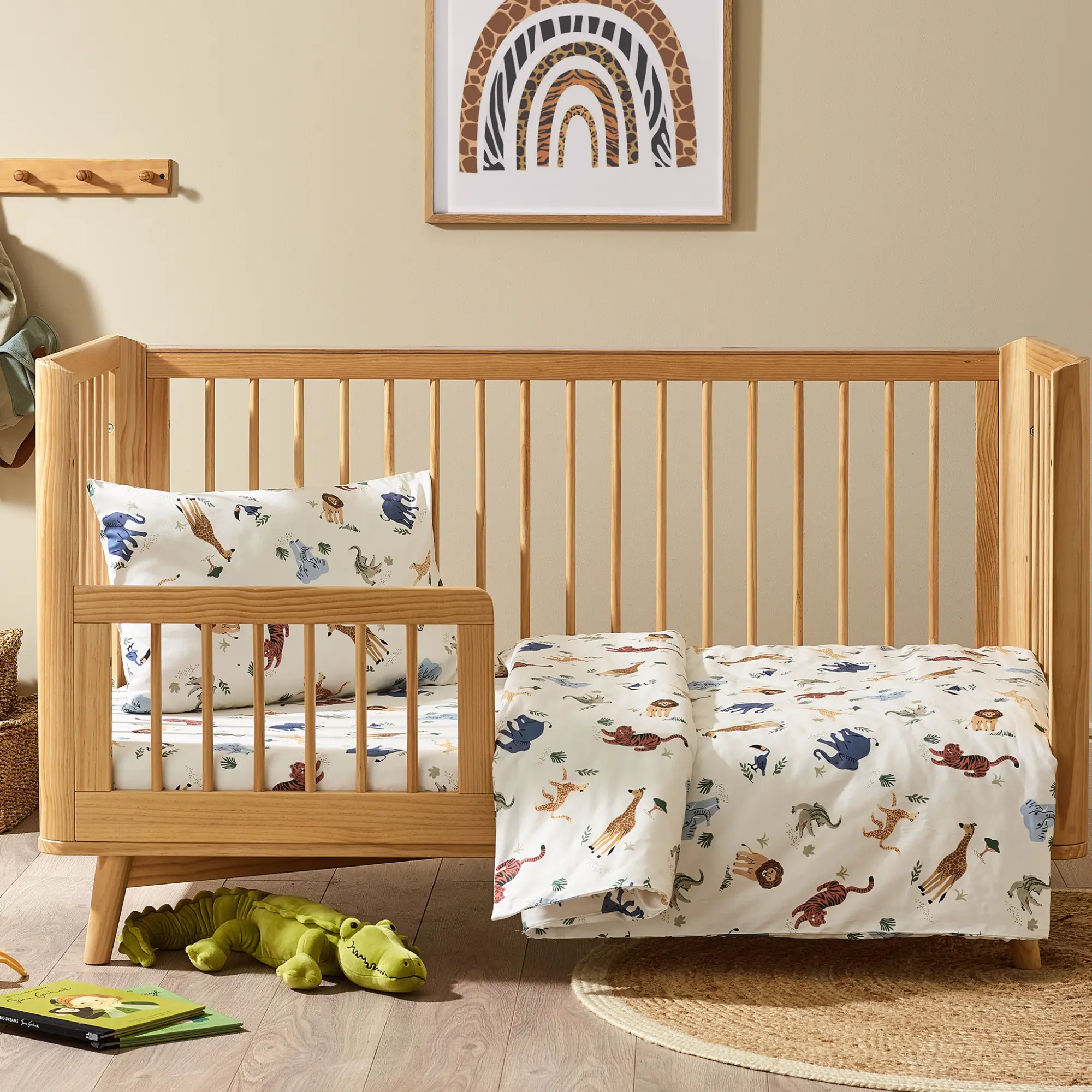 Safari Organic Cotton Duvet Cover & Pillowcase - Image 3