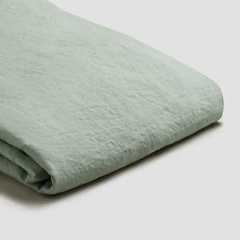 Sage Green Linen Duvet Cover - Image 3