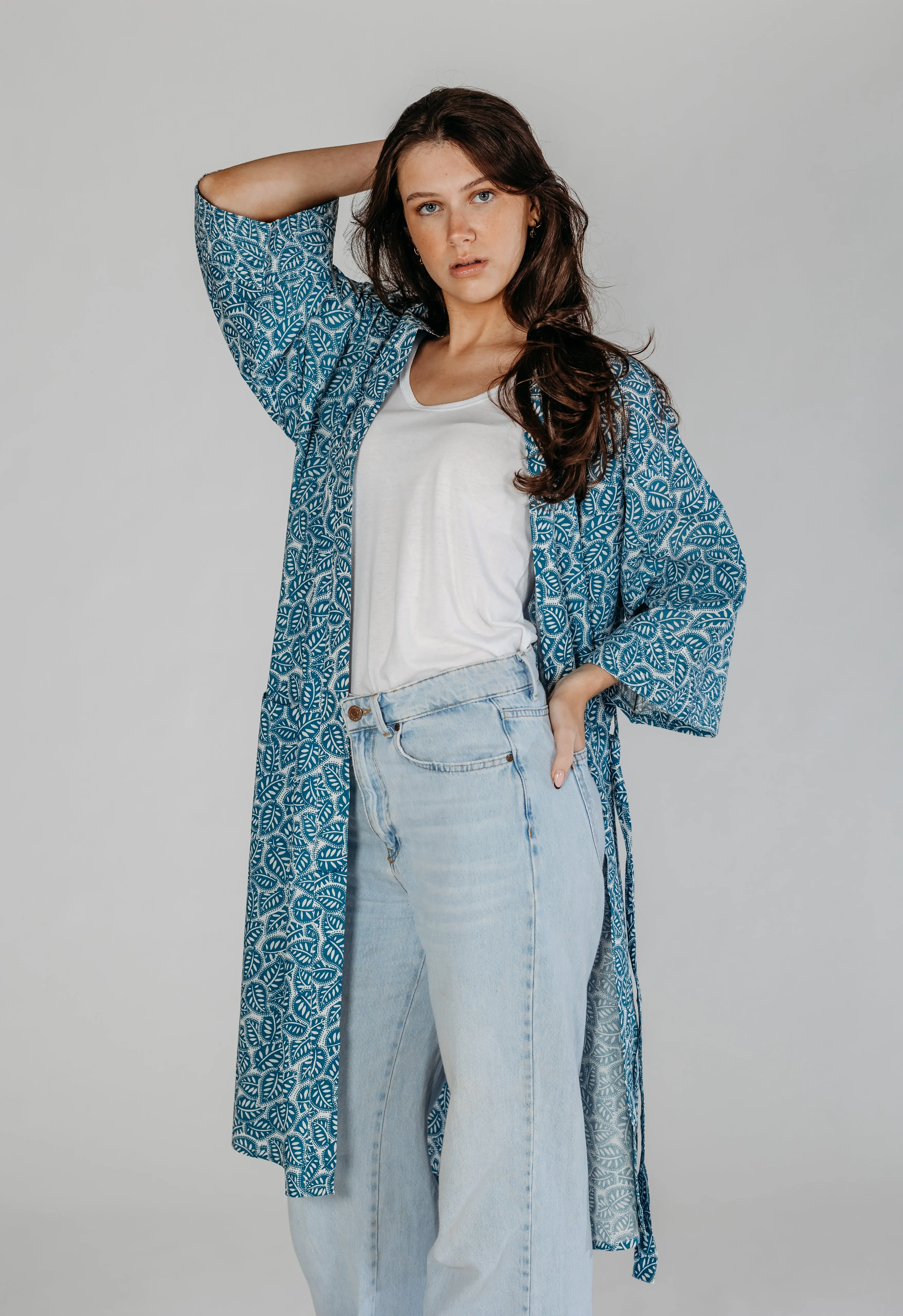 Sanvi Block Printed Robe - Image 5