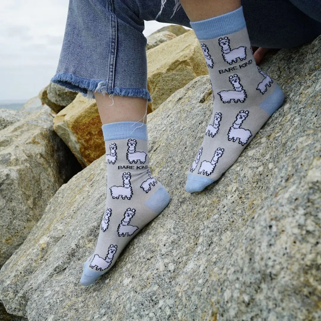 Save the Alpaca Bamboo Socks - Image 3