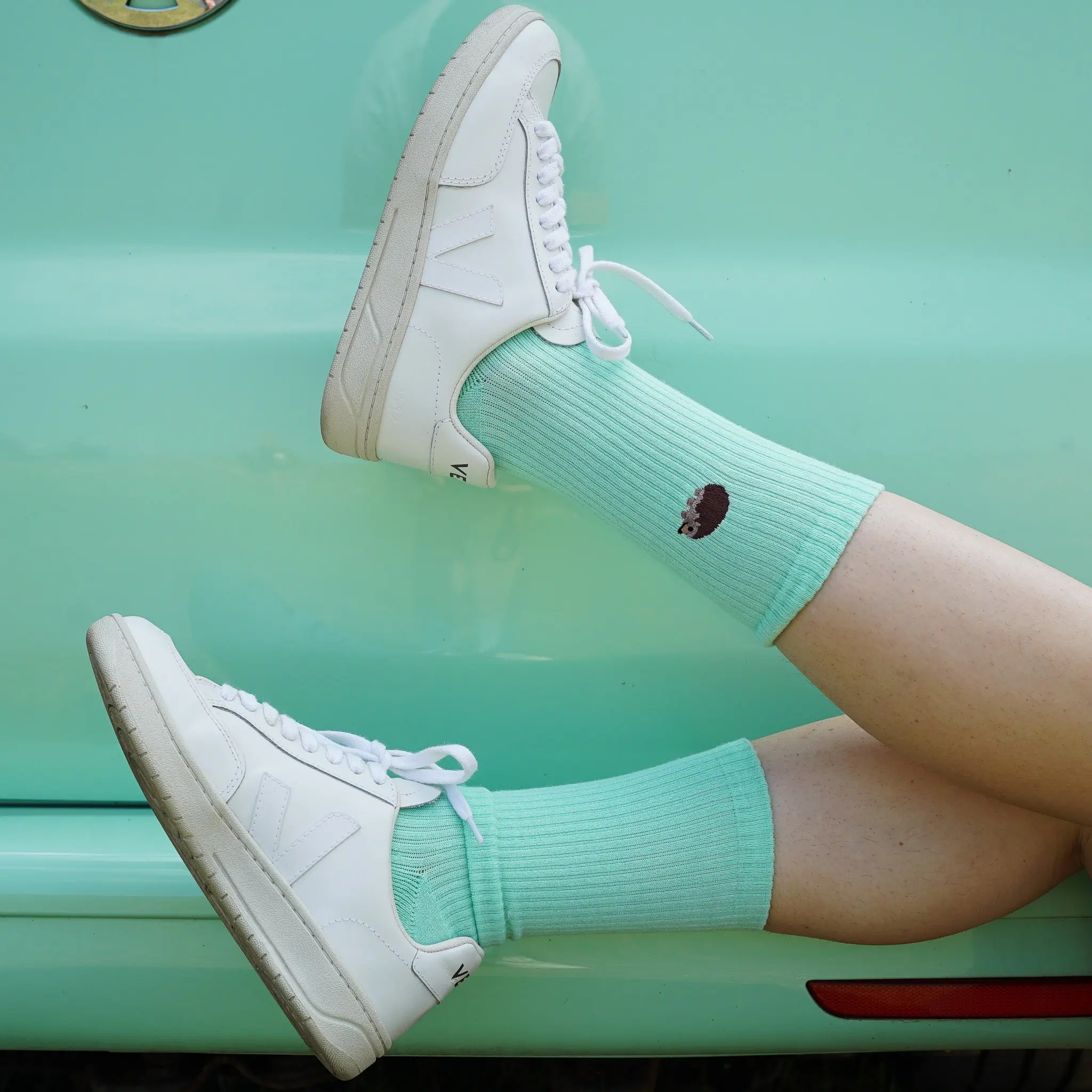 Save the Hedgehog Ribbed Bamboo Socks - Image 9