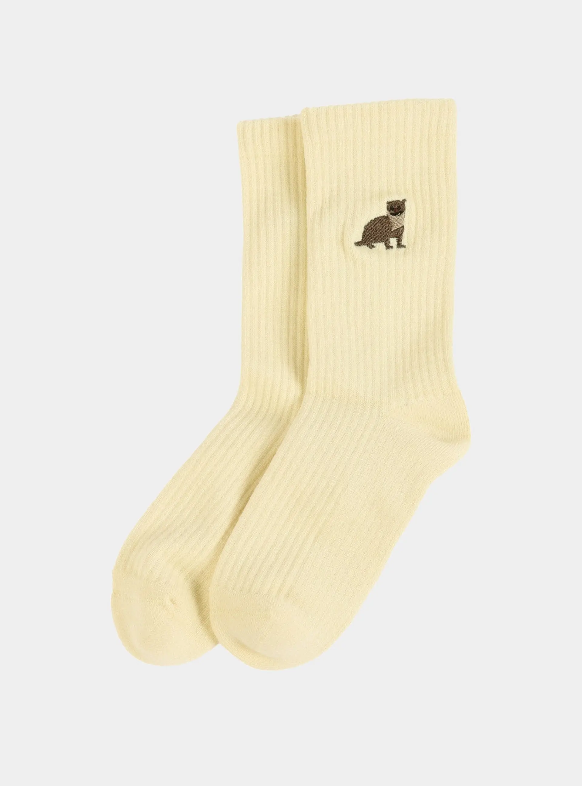 Save the Otter Ribbed Bamboo Socks