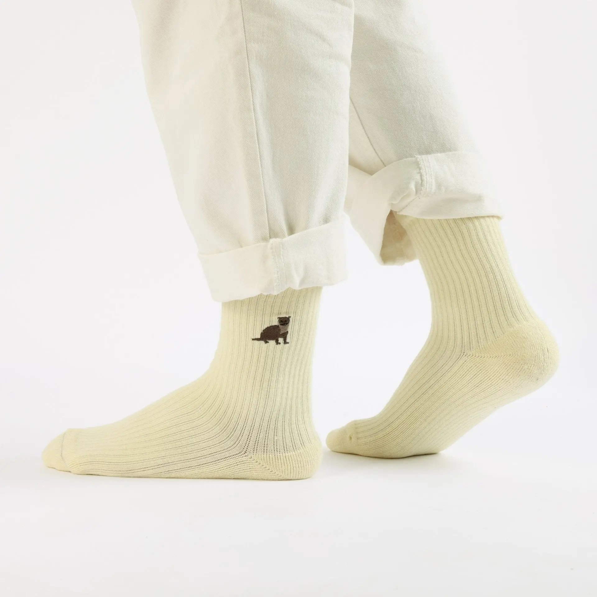 Save the Otter Ribbed Bamboo Socks - Image 4