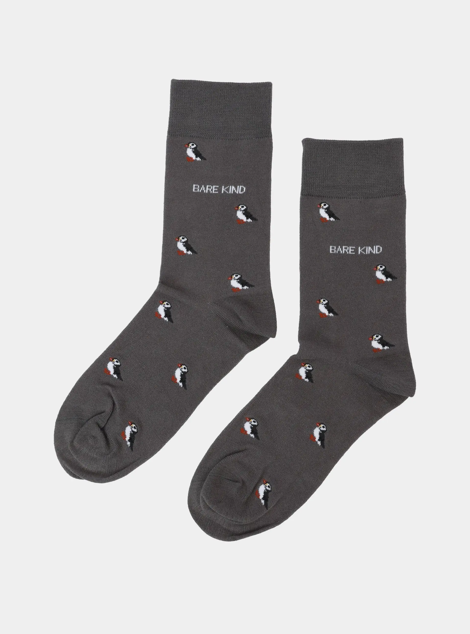 Save the Puffin Small Motif Bamboo Socks
