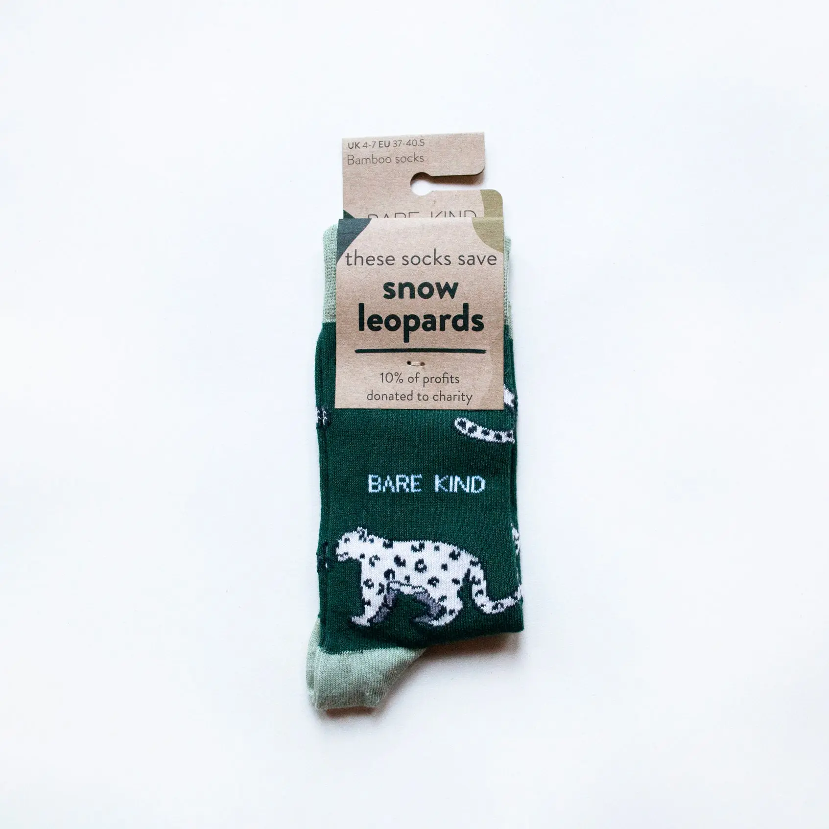 Save the Snow Leopards Bamboo Socks - Image 6