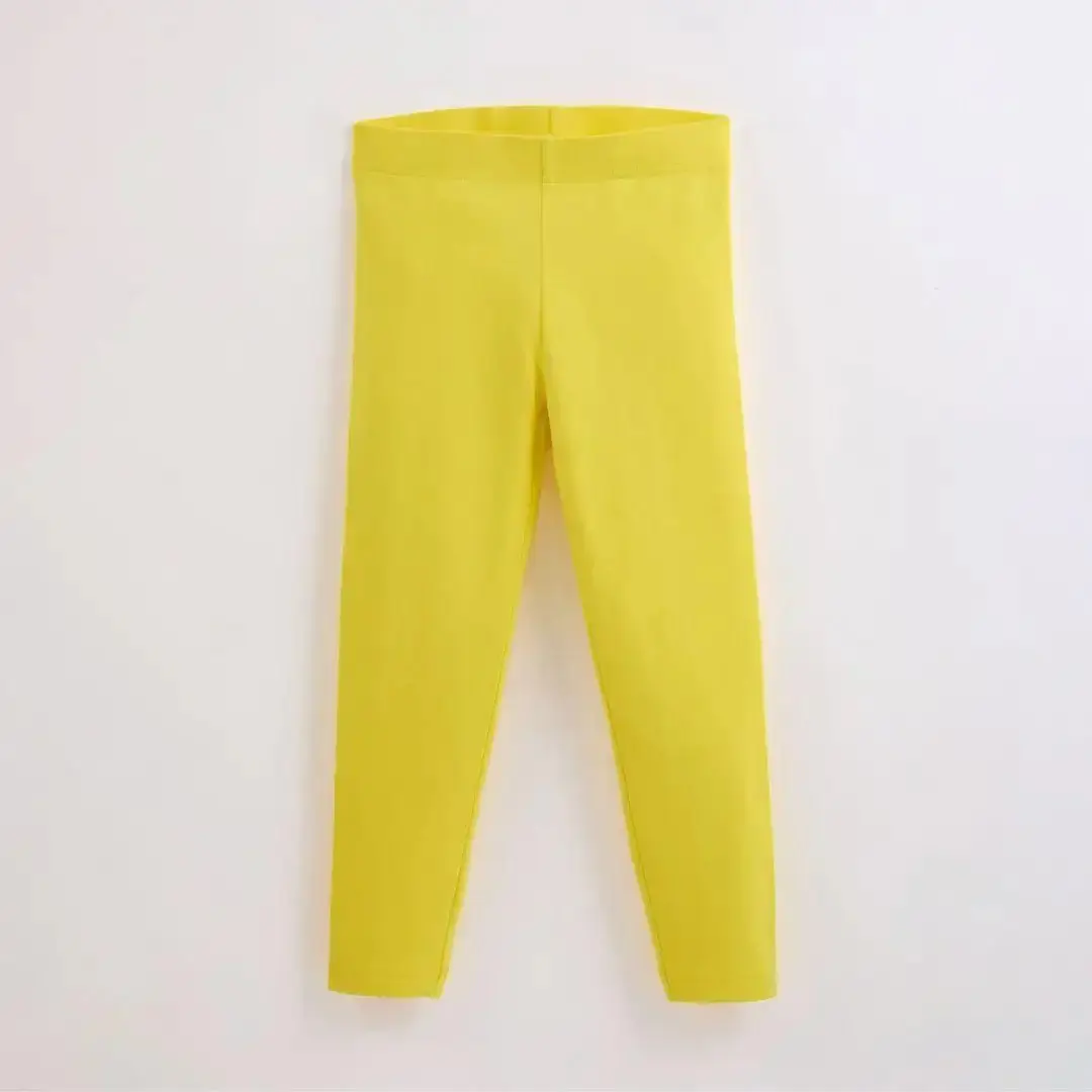 Sunshine Yellow Kids Organic Leggings - Image 2