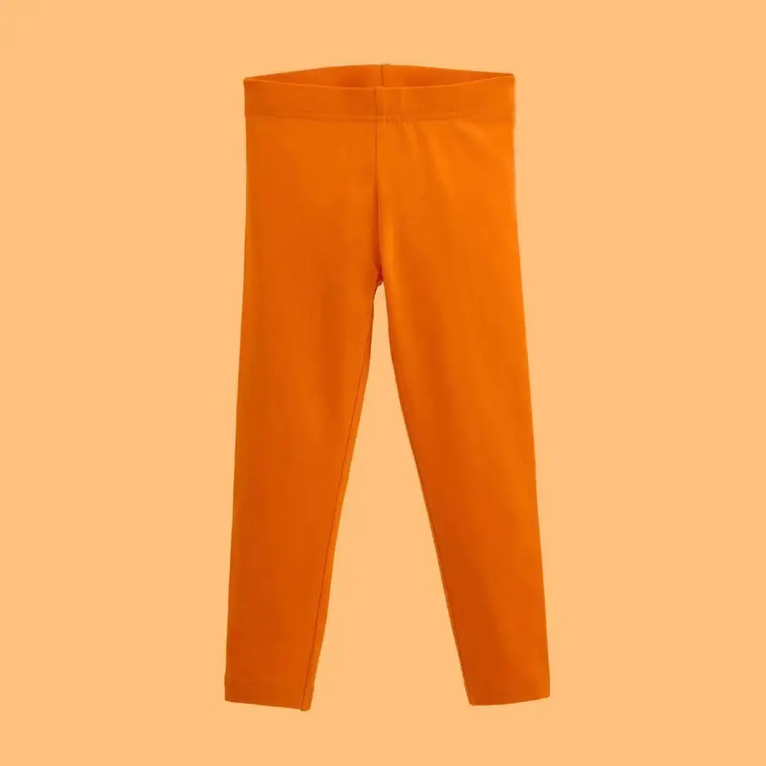 Tangelo Orange Kids Organic Leggings