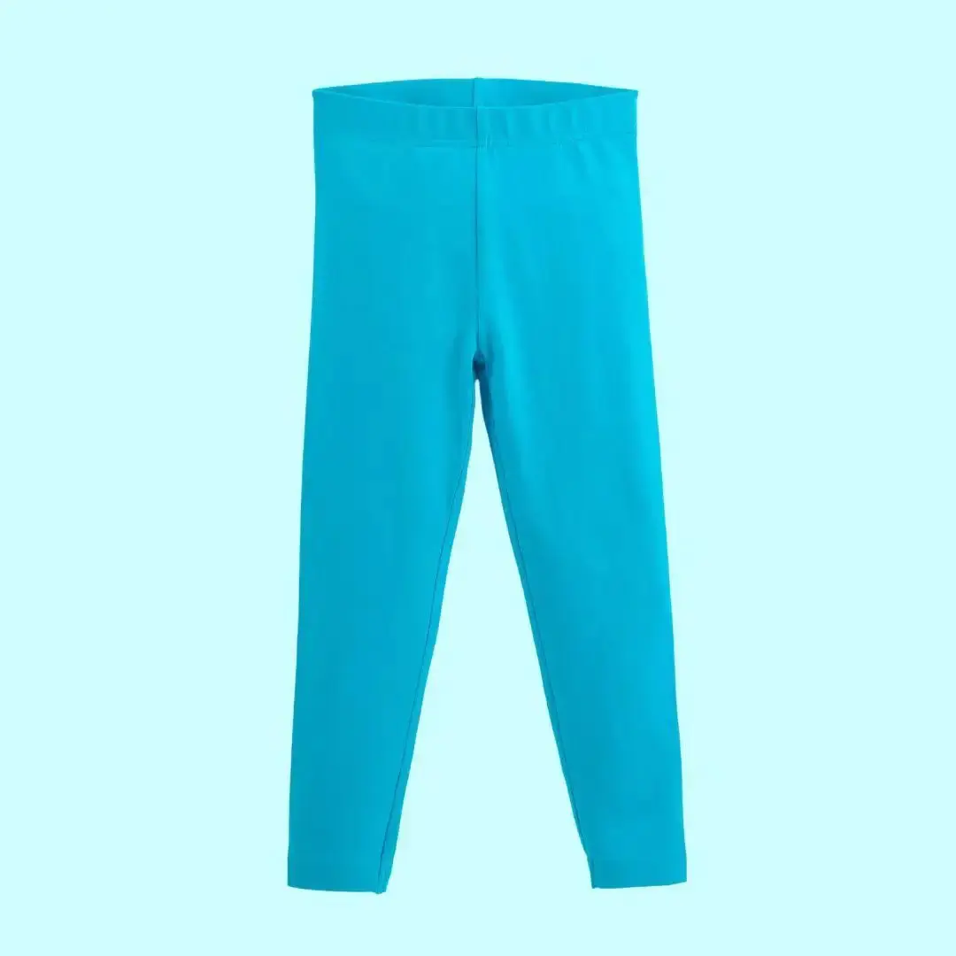 Tempting Turquoise Kids Organic Leggings